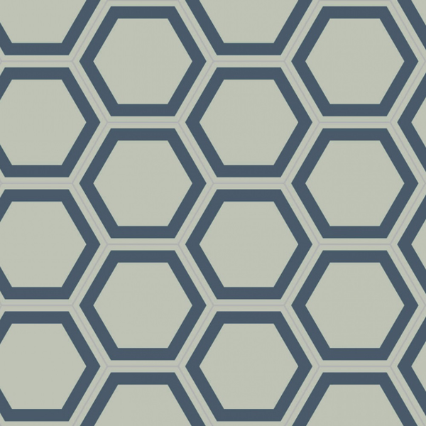 Picture of Bisazza Mosaico - Cementiles Decorations Hex Honey Bismarck