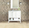 Picture of MS International - Marble Mosaics Bamboo Emperador Blend