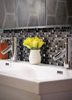 Picture of MS International - Decorative Blends Mosaic Mini Brick Midnight Pearl