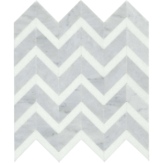 Picture of Emser Tile - Bizou Chevron White White