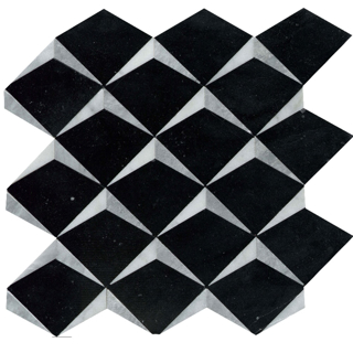 Picture of Emser Tile - Bizou Crest Black White