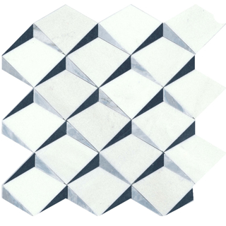 Picture of Emser Tile - Bizou Crest White Black