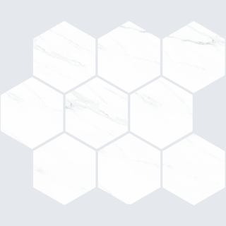 Picture of American Wonder Porcelain - Sherron Mosaic Hex White