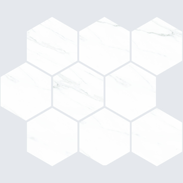 Picture of American Wonder Porcelain - Sherron Mosaic Hex White