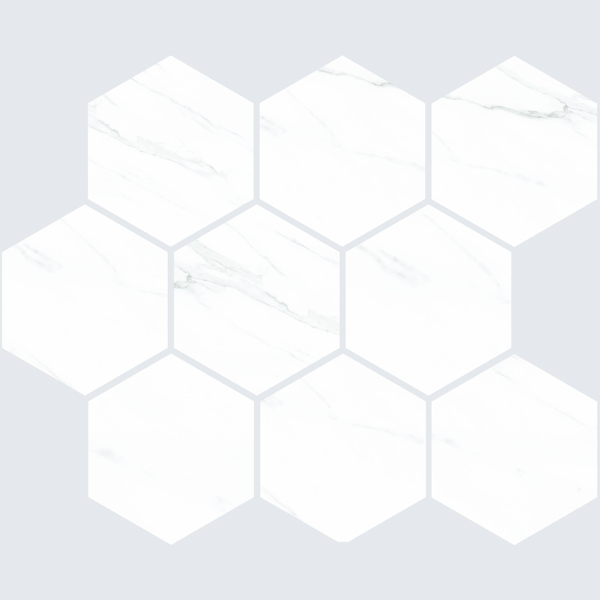 Picture of American Wonder Porcelain - Sherron Mosaic Hex White