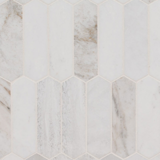 Picture of MS International - Marble Mosaics Other Honed Arabescato Venato White Picket