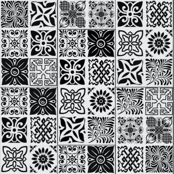 Picture of Trucor-Tile 16 x 32 Abstract Black White