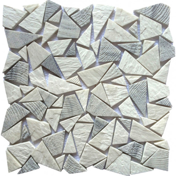 Picture of Bati Orient - Opus Mosaic Reconstituted White Grey Mix