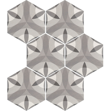 Picture of Equipe - Hexatile Nature Decos Nature Black & White