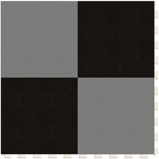 Picture of Perfection Floor Tile - Soda Pop Shop Silver and Black