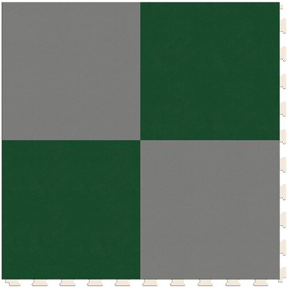 Picture of Perfection Floor Tile - Soda Pop Shop Silver and Green