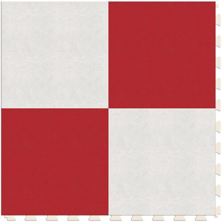 Picture of Perfection Floor Tile - Soda Pop Shop White and Red