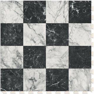 Picture of Perfection Floor Tile - Soda Pop Shop Black Marble 16