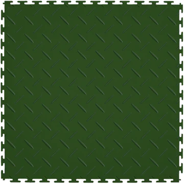 Picture of Perfection Floor Tile - Diamond Plate Green