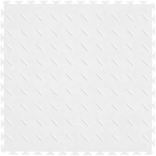 Picture of Perfection Floor Tile - Diamond Plate White