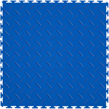Picture of Perfection Floor Tile - Diamond Plate Blue
