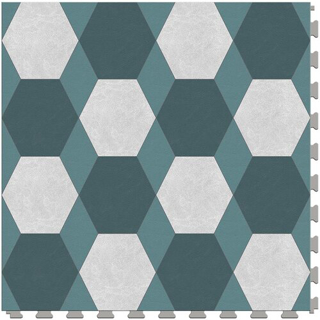 Picture of Perfection Floor Tile - Margo York Teal