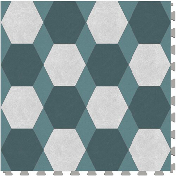 Picture of Perfection Floor Tile - Margo York Teal