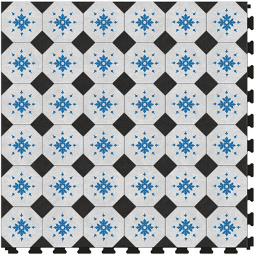 Picture of Perfection Floor Tile - Margo Flourette Midnight