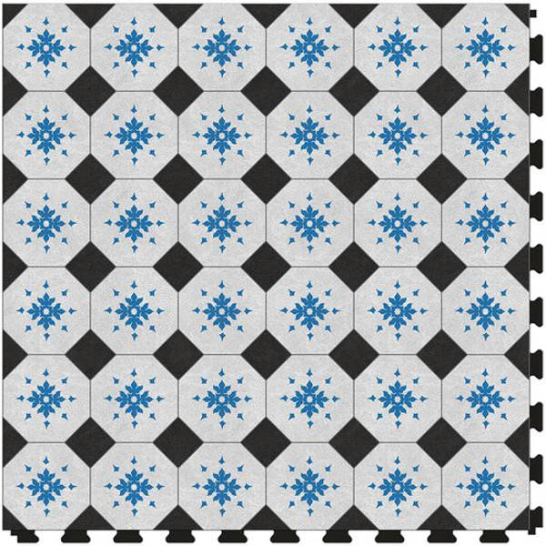 Picture of Perfection Floor Tile - Margo Flourette Midnight