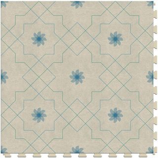 Picture of Perfection Floor Tile - Margo Pinwheel - Vanilla