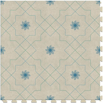 Picture of Perfection Floor Tile - Margo Pinwheel - Vanilla