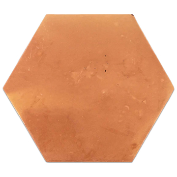 Picture of Elon Tile & Stone - Terracotta Hexagon 12 Saltillo Clear Semi Gloss