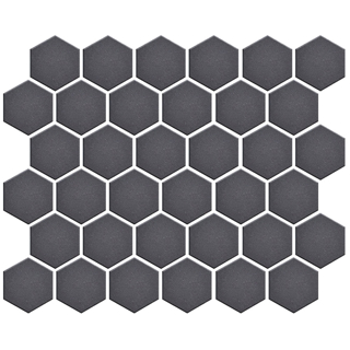 Picture of Lungarno - Elements Hexagon Mosaic Carbon