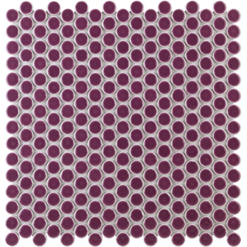 Picture of SOHO Studio Corp - Simple Mosaic Rimmed Penny Rounds Plum