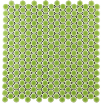 Picture of SOHO Studio Corp - Simple Mosaic Rimmed Penny Rounds Key Lime