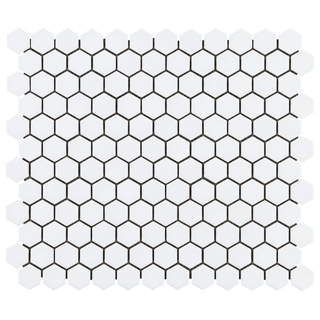 Picture of SOHO Studio Corp - Simple Mosaic Solid Hexagon White / Polished