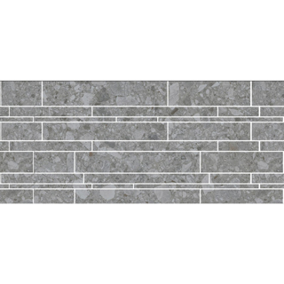 Picture of Emser Tile - Fixt Linear Mosaic Stone Dark Gray