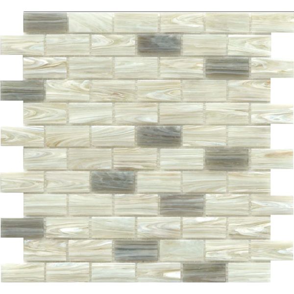 Picture of Emser Tile - Swirl Mosaics Cream Offset