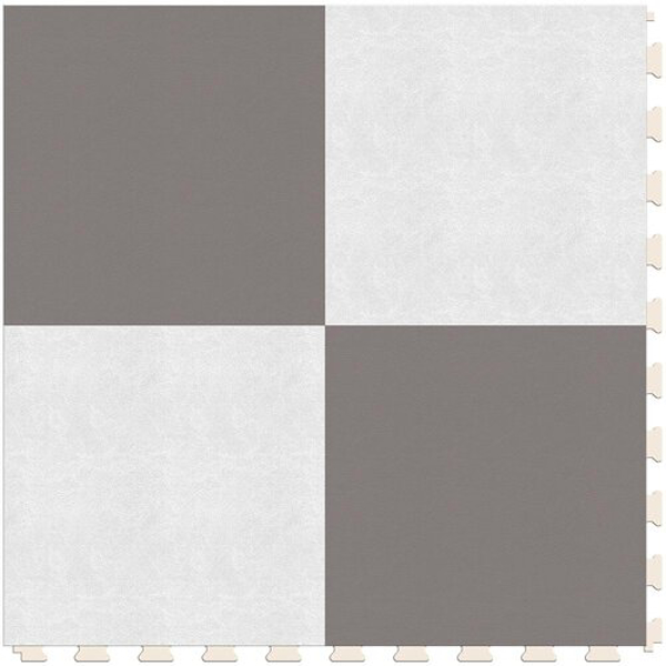 Picture of Perfection Floor Tile - Soda Pop Shop Silver and White
