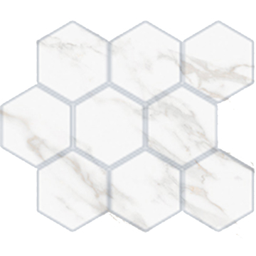 Picture of American Wonder Porcelain - Carenza Hexagon Mosaic Oro