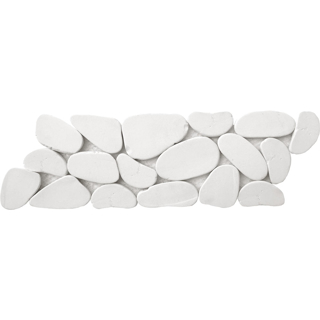 Picture of Bati Orient - Pebbles Reconstituted XL Sliced Border White