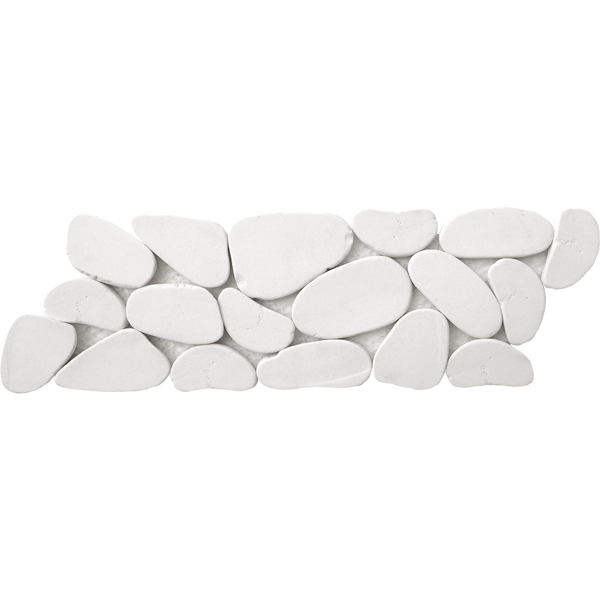 Picture of Bati Orient - Pebbles Reconstituted XL Sliced Border White