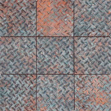 Picture of Bati Orient - Industrial 4 x 4 Rust Industrial Relief