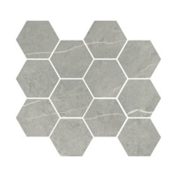 Picture of Eleganza Tiles - Italian Marble Moderne Hexagon Mosaic Pietra Silver
