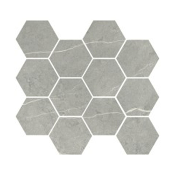 Picture of Eleganza Tiles - Italian Marble Moderne Hexagon Mosaic Pietra Silver