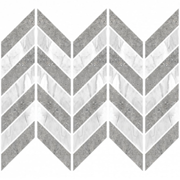 Picture of Eleganza Tiles - Marmo Vicentina Chevron Mosaic Mix