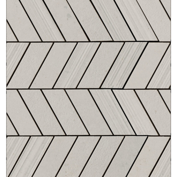 Picture of Eleganza Tiles - Silver Grain Chevron Mosaic Grey