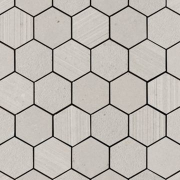 Picture of Eleganza Tiles - Silver Grain Hexagon Mosaic Grey