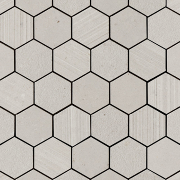 Picture of Eleganza Tiles - Silver Grain Hexagon Mosaic Grey