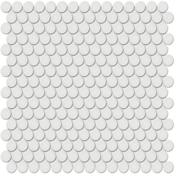 Picture of Anatolia Tile & Stone - Soho Penny Round Mosaic Vintage Grey Matte