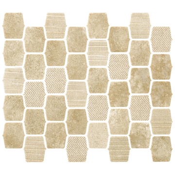 Picture of Lungarno - Organic Strands Mosaic Beige Lantern