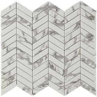 Picture of Lungarno - Simple Stone Chevron Bianco