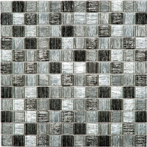 Picture of Bati Orient - Glass Stripe Effect Mosaic Grey Mix Stripe Effect 1x1