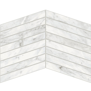 Picture of Atlas Concorde - Trilogy Mosaic Chevron Carrara Chevron