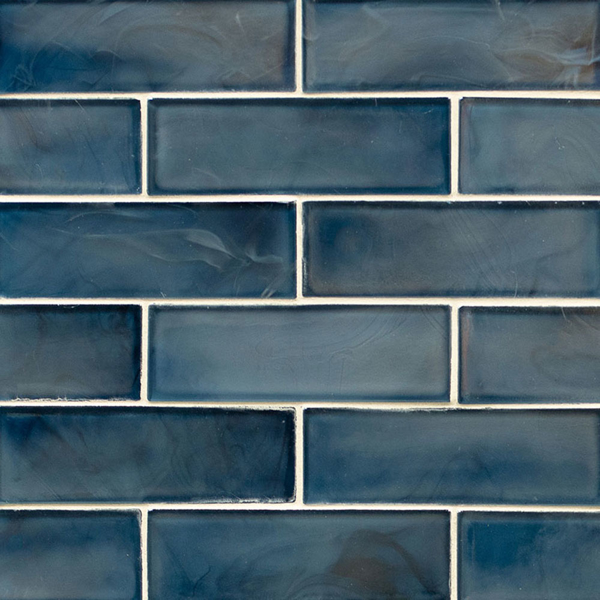 Picture of MS International - Glass Mosaic 2 x 6 Blue Shimmer